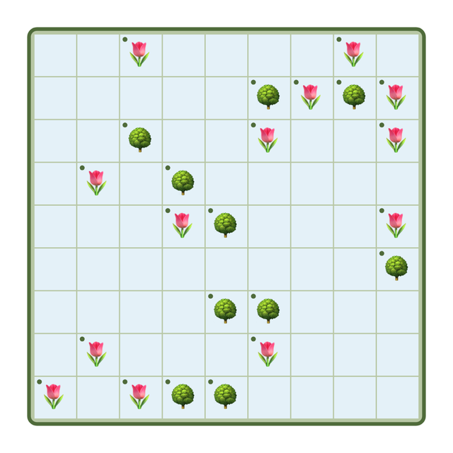 A solved Landscaper puzzle